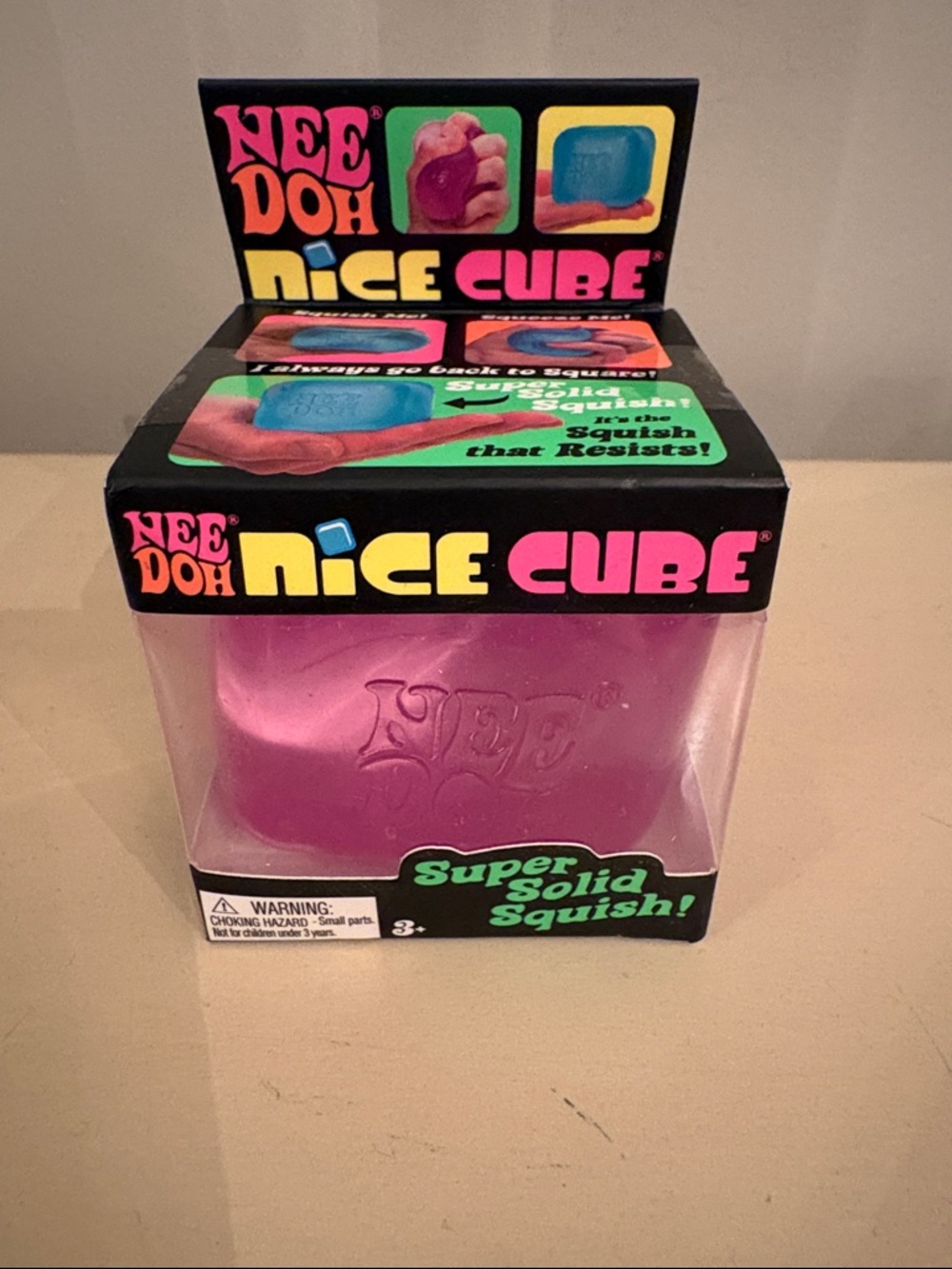 NeeDoh Nice Cube - Pink Squishy Toy